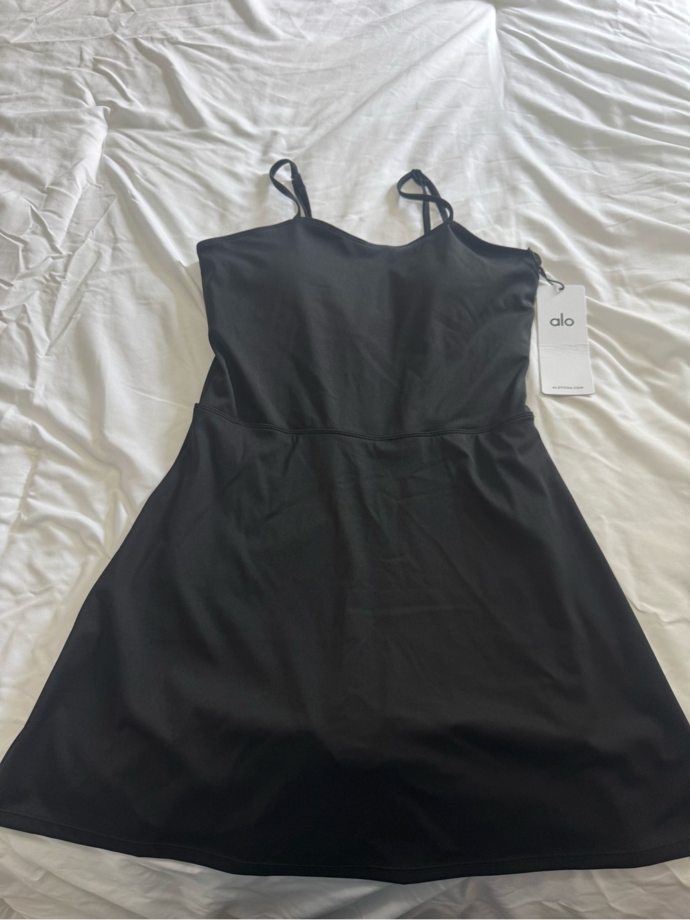 ALO Yoga Black Courtside Tennis Dress